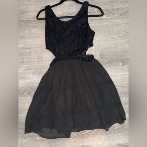 Elegant Black Lace Dress
